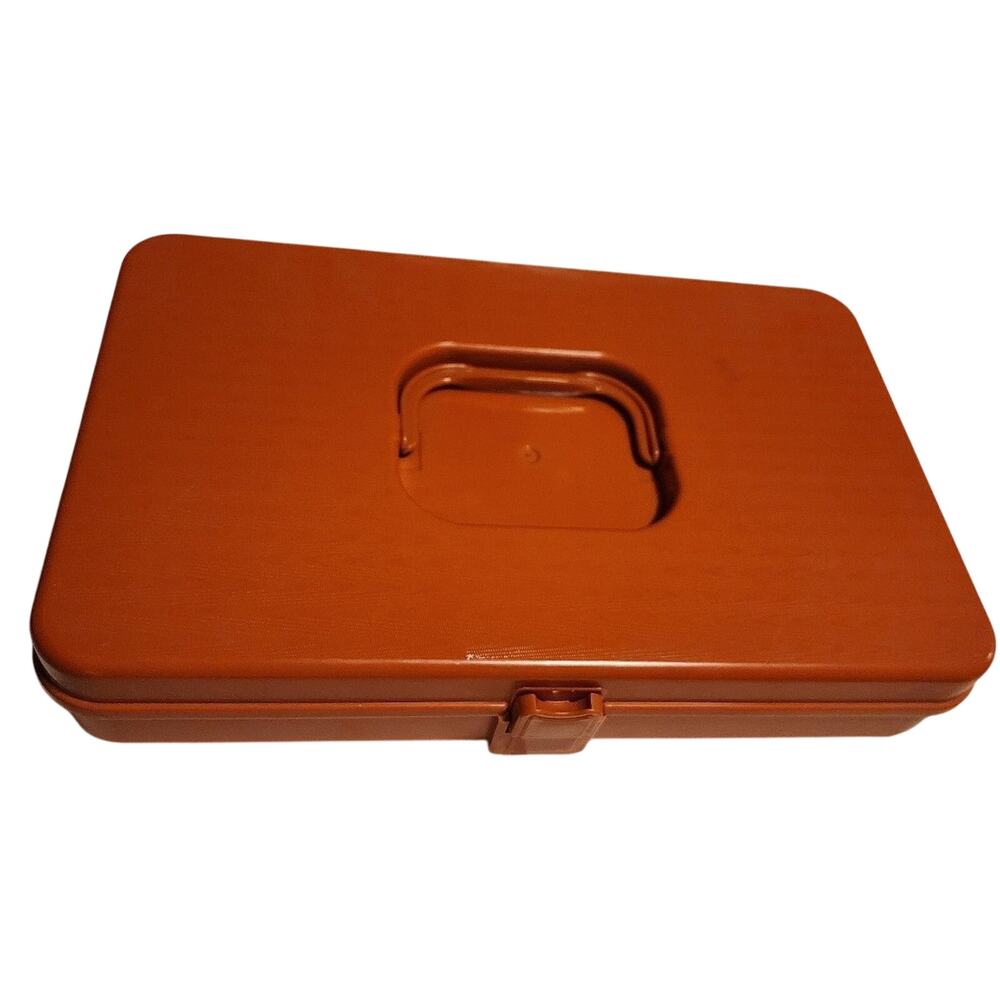 Bernina Vintage Burnt Orange Sewing Organizer Wilson MFG Corp Made in USA